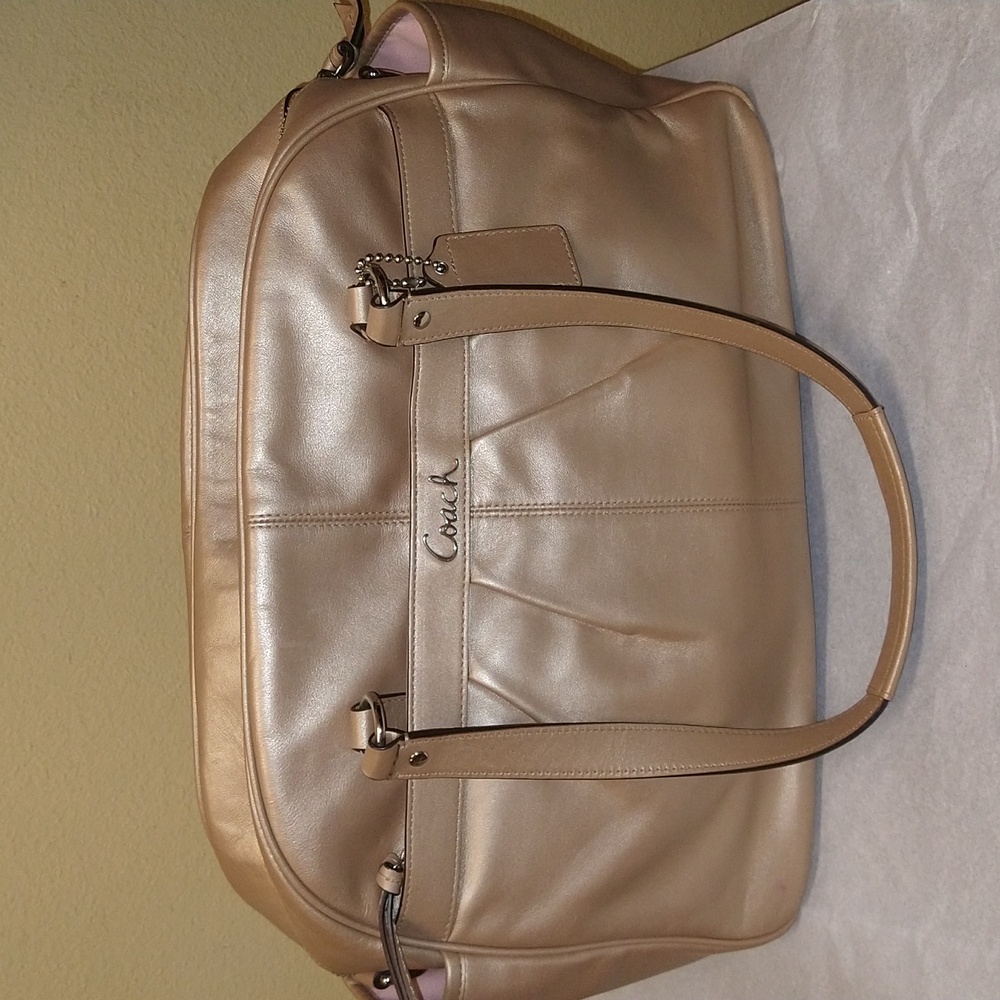 Coach Addison Leather Diaper/Baby Bag